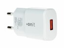 onit USB-Wandladegerät QC3.0 18 W Weiss, Ladeport Output: 1x