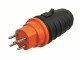 Steffen Montagestecker TPE T15 IP55, Detailfarbe: Orange, Grau