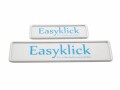 EASYKLICK Kennzeichenhalterset lang, Silber, Material