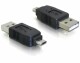 DeLock USB Adapter Micro-B zu A, Micro-B Stecker zu A Stecker