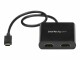 STARTECH .com 2-Port Multi Monitor Adapter, USB-C to 2x HDMI