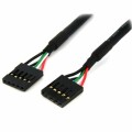 StarTech.com - 5 Pin USB 2.0 Header - 18 in USB IDC Motherboard Header Cable - F/F (USBINT5PIN)