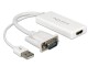 DeLock Monitoradapter VGA zu HDMI, weiss, 25cm. Konvertiert