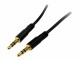 StarTech.com - 3.5mm Audio Cable - 3 ft - Slim - M / M - AUX Cable - Male to Male Audio Cable - AUX Cord - Headphone Cable - Auxiliary Cable (MU3MMS)