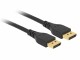DeLock Kabel DisplayPort, 8K/60Hz ohne Einrastfunktion, 2m