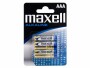 Maxell Europe LTD. Batterie AAA 4 Stück, Batterietyp: AAA