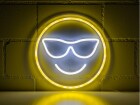 Vegas Lights LED Dekolicht Neonschild Sonnenbrille 30 x 30 cm