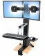 Ergotron WorkFit-S - Dual Monitor Standing Desk Workstation