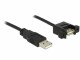 DeLock USB2.0-Kabel A-A: Stecker-Buchse, 1m, zum