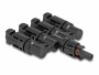 DeLock DL4 Solar Konnektor 1x Buchse zu 4x Stecker