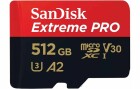 SanDisk microSDXC-Karte Extreme PRO 512 GB, Speicherkartentyp