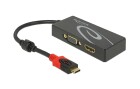 DeLock 2-Port Signalsplitter USB-C - 1xHDMI & 1xVGA, Anzahl