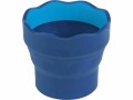 Faber-Castell Wasserbecher Clic&Go Blau, Detailfarbe: Blau