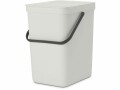 Brabantia Recyclingbehälter Sort & Go 25 l, Hellgrau, Material