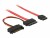 Bild 3 DeLock Slim-SATA-Kabel rot, SATA Strom, 30 cm, Datenanschluss