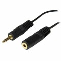 StarTech.com - 12 ft. (3.7 m) 3.5mm Audio Extension Cable - PC Speaker Extension Audio Cable - Strain Relief - Black - Aux Cable (MU12MF)