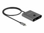 DeLock Umschalter USB Type-C 2 auf 1, Bidirektional, 8K