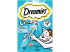 Dreamies Katzen-Snack Creamy Lachs, 4 x 10g, Snackart: Paste