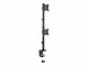 StarTech.com - Vertical Desk Mount Dual Monitor Arm - For Monitors 13" to 27" - Adjustable - Desk Clamp / Grommet-Hole Mount - Dual VESA Monitors - Black (ARMDUALV)