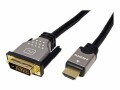 Roline ROLINE DVI-D/HDMI 7,5m Kabel, DVI (24+1) ST