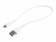 STARTECH .com 12 in(30cm) Durable White USB-A to Lightning Cable