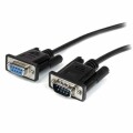 StarTech.com - 1m Black Straight Through DB9 RS232 Serial Cable - DB9 RS232 Serial Extension Cable - Male to Female Cable (MXT1001MBK)