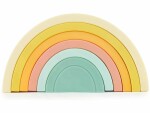 bieco Stapelspielzeug Silikon Regenbogen Tropical Vibes