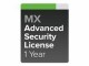 Cisco Meraki Lizenz LIC-MX100-SEC-1YR 1 Jahr, Produktfamilie: Firewall