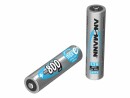 Ansmann Akku 2x AAA 800 mAh, Spannung: 1.2 V