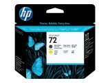 HP Inc. HP 72 - Gelb, mattschwarz - Druckkopf - für