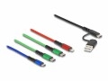 DeLock USB-Ladekabel USB A/USB C - Lightning/Micro-USB B/USB C