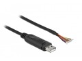 DeLock USB 2.0-Adapterkabel USB A - Offen 2 m