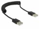 DeLock USB 2.0-Spiralkabel A - A, (m-m) 60cm