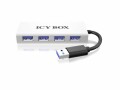 RaidSonic ICY BOX USB-Hub IB-AC6104, Stromversorgung: USB, Anzahl