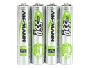 Ansmann Akku 4x AAA 550 mAh, Spannung: 1.2 V