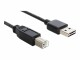 DeLock EASY-USB - USB cable - USB Type B (M) to USB (M) - 1 m - black