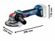 Bosch Professional Akku-Winkelschleifer GWX 18V-7 125 mm (C) X-LOCK solo