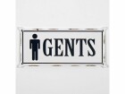 Originals Schild Gents 25.5 x 11.5 cm, Motiv: Schriftzug