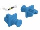 DeLock Blindstecker RJ45 10 Stück, blau