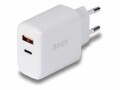 LINDY 30W USB Type A & C Charger, LINDY