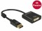 Bild 1 DeLock Adapter Displayport - DVI passiv, 4K, schwarz, Kabeltyp