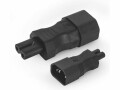 Alpha Elettronica Adapterstecker C7 - C14, gerade, Detailfarbe: Schwarz