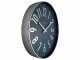 NeXtime Wanduhr Alchemy Ø 40 cm, Blau/Silber, Form: Rund