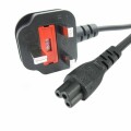 StarTech.com - 2m Laptop Power Cord 3 Slot for UK BS1363 to C5 Clover Leaf
