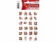 Herma Stickers Adventskalender-Zahlen Lebkuchen Rot/Weiss, 3 Blatt