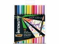 BIC Filzstift Intensity Dual Brush 0.7 mm, 12 Stück