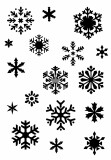 Posh Chalk Schablone - Snowflakes, Schneeflocken