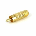 StarTech.com - One-piece RCA to F Type Coaxial Cable - M/F - Gold-plated RCA to RG6 F Type Coax Cable Adapter (RCACOAXMF)