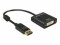 Bild 2 DeLock Adapter Displayport - DVI passiv, 4K, schwarz, Kabeltyp