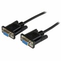 StarTech.com - 1m Black DB9 RS232 Serial Null Modem Cable F/F - DB9 Female to Female - 9 pin RS232 Null Modem Cable - 1 meter, Black
